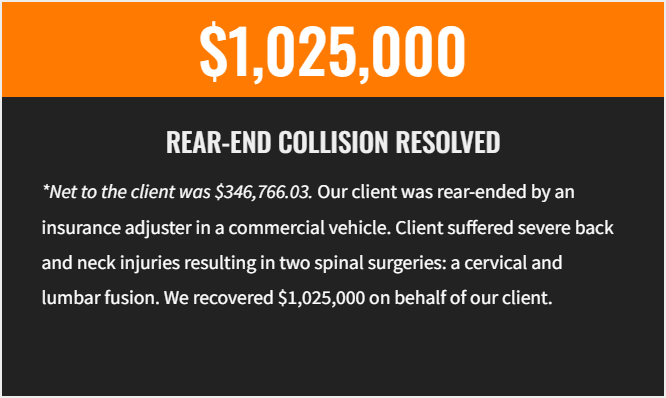 Briggle & Polan $1.025M Car Accident Case Result